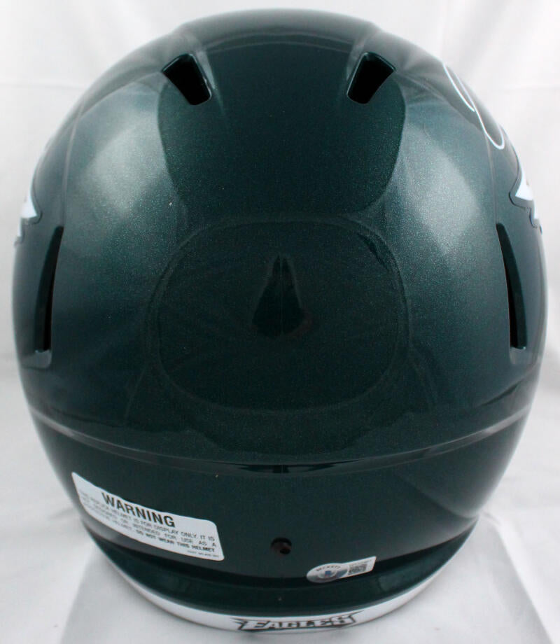Jalen Hurts Autographed Philadelphia Eagles Black Full Size Replica Speed  Helmet 2022 Alt Color Beckett BAS Witness Stock #217987