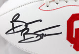 Brian Bosworth Autographed Oklahoma Logo Football w/85 Natl Champs-Beckett W Hologram *Black Image 2
