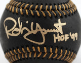 Robin Yount Autographed Rawlings OML Black Baseball w/ HOF 99-Beckett W Hologram *Gold Image 2