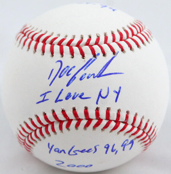Doc Gooden Autographed Rawlings OML Baseball w/3 Inscriptions-Beckett W Hologram *Blue Image 1