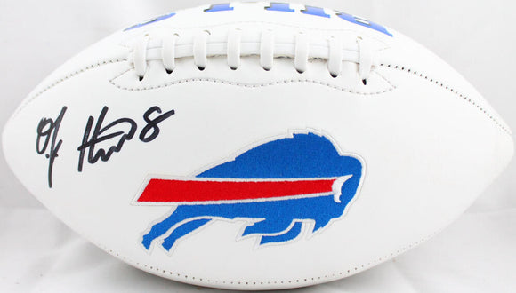 O.J. Howard Autographed Buffalo Bills Logo Football-Beckett W Hologram *Black Image 1
