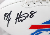 O.J. Howard Autographed Buffalo Bills Logo Football-Beckett W Hologram *Black Image 2