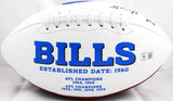 O.J. Howard Autographed Buffalo Bills Logo Football-Beckett W Hologram *Black Image 3