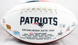 Richard Seymour Signed New England Patriots Logo Football w/HOF-Beckett W Hologram *Black Image 4