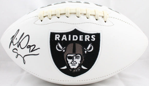Richard Seymour Autographed Oakland Raiders Logo Football-Beckett W Hologram *Black Image 1