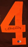 Nick Chubb Autographed Brown w/ Orange #'s Pro Style Jersey-Beckett W Hologram *Black Image 2