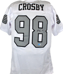 Maxx Crosby Autographed/Signed Pro Style White XL Jersey Beckett – Denver  Autographs