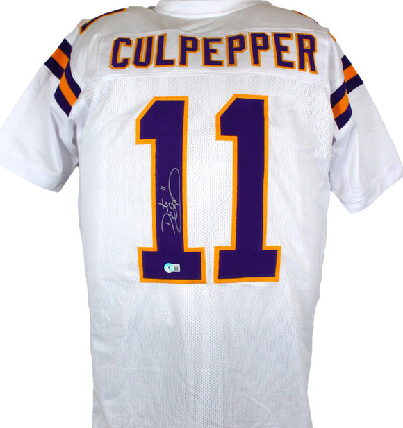 Daunte Culpepper Autographed White Pro Style Jersey-Beckett W Hologram *Silver Image 1