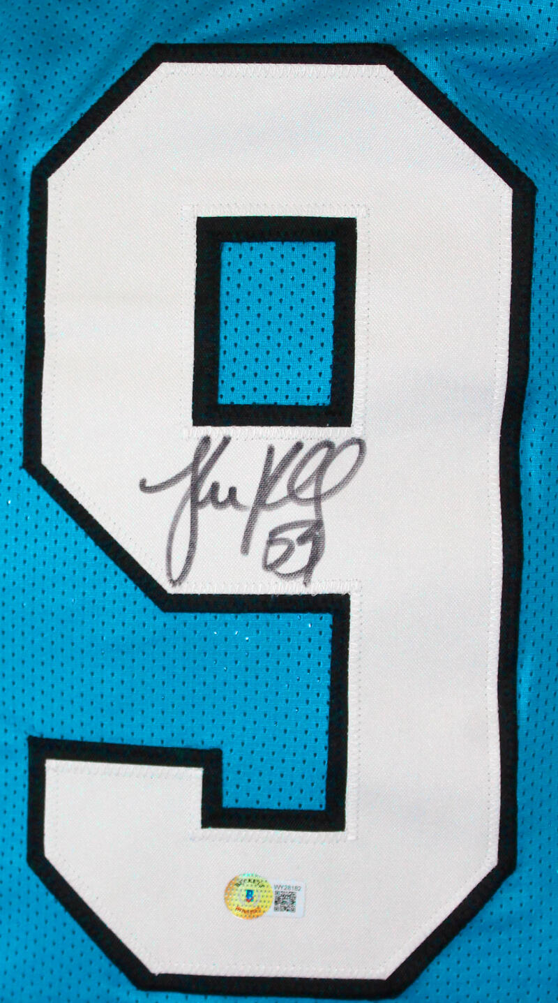 Luke Kuechly Autographed Signed Jersey - Blue - Beckett Authentic