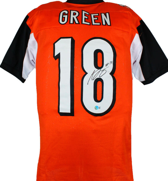 AJ Green Autographed Orange Pro Style Jersey-Beckett W Hologram *Black Image 1