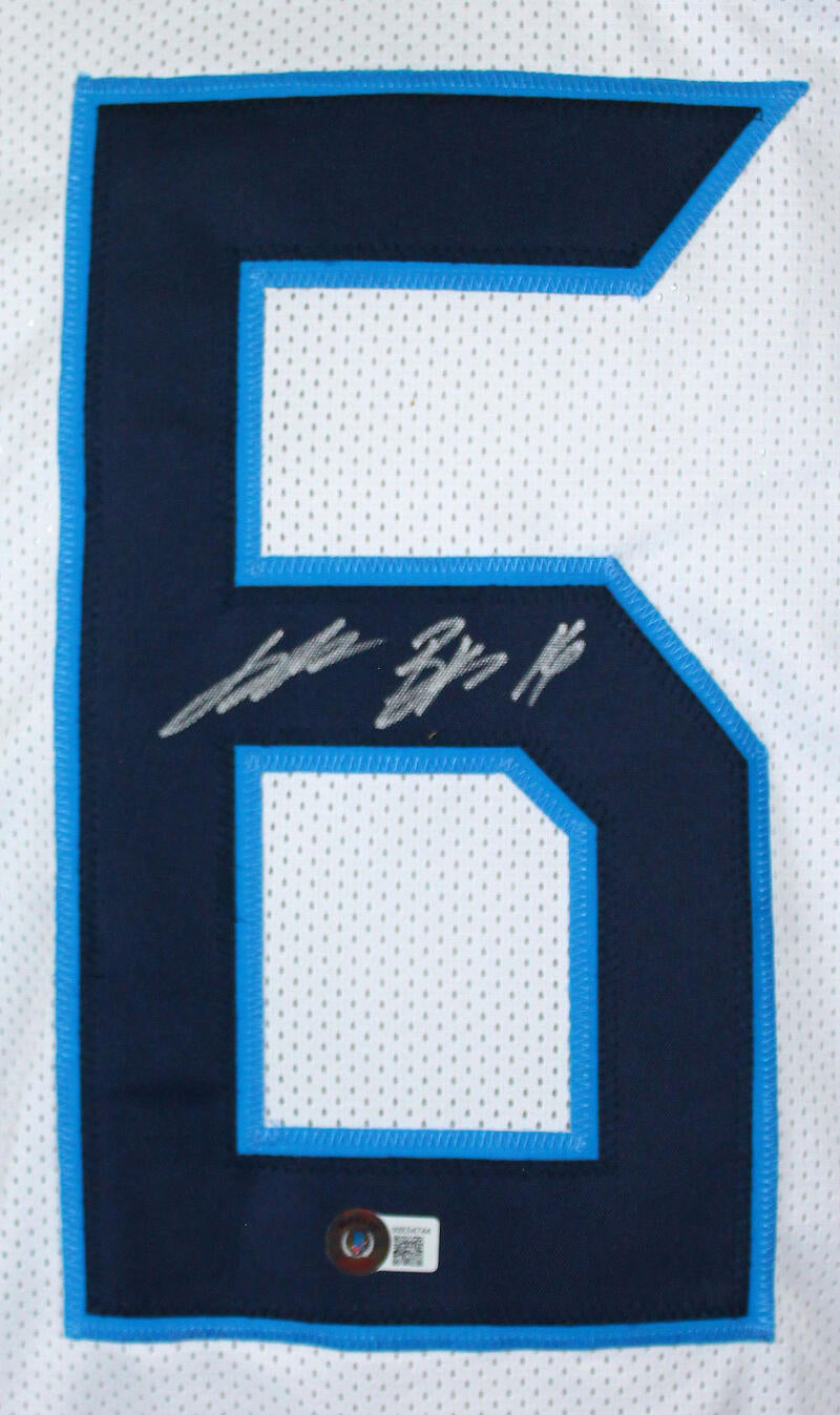 The Jersey Source Autographs Treylon Burks Autographed White Pro Style Jersey-Beckett W Hologram *Silver