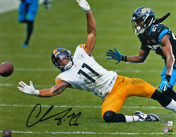 Chase Claypool Signed Pittsburgh Steelers 16x20 Open FP Photo-Beckett W Hologram *Black Image 1
