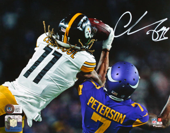 Chase Claypool Signed Pittsburgh Steelers 8x10 Catch FP Photo-Beckett W Hologram *White Image 1