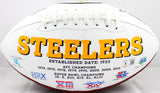 Lynn Swann Autographed Pittsburgh Steelers Logo Football w/HOF-Beckett W Hologram *Black Image 4