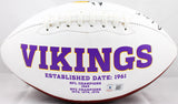 Cris Carter Autographed Minnesota Vikings Logo Football w/HOF-Beckett W Hologram *Black Image 3