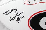 James Cook Autographed Georgia Bulldogs Logo Football w/22 Natl Champs-Beckett W Hologram *Black Image 2
