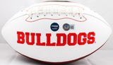 James Cook Autographed Georgia Bulldogs Logo Football w/22 Natl Champs-Beckett W Hologram *Black Image 4