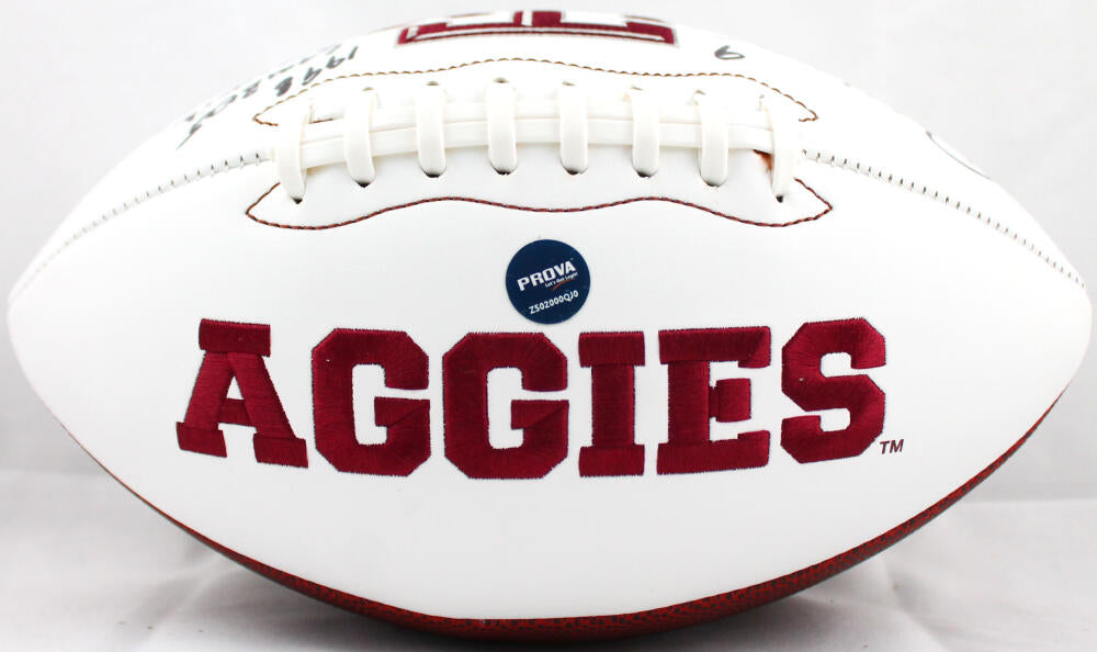 Dat Nguyen Autographed Texas A&M Aggies Logo Football W/3 Awards-Prova –  The Jersey Source