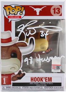 Ricky Williams Autographed Texas Longhorns Funko Pop Figurine #13 Heisman- Beckett W Hologram *White Image 1