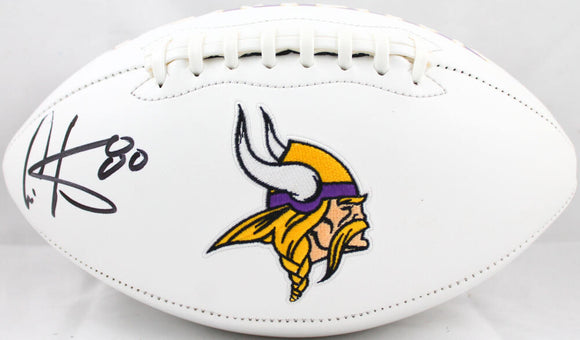 Cris Carter Autographed Minnesota Vikings Logo Football-Beckett W Hologram *Black Image 1