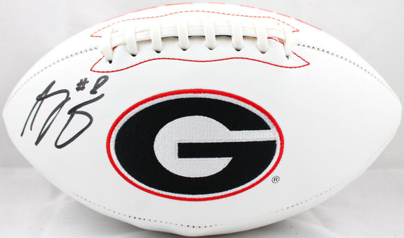 AJ Green Autographed Georgia Bulldogs Logo Football-Beckett W Hologram *Black Image 1