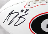 AJ Green Autographed Georgia Bulldogs Logo Football-Beckett W Hologram *Black Image 2