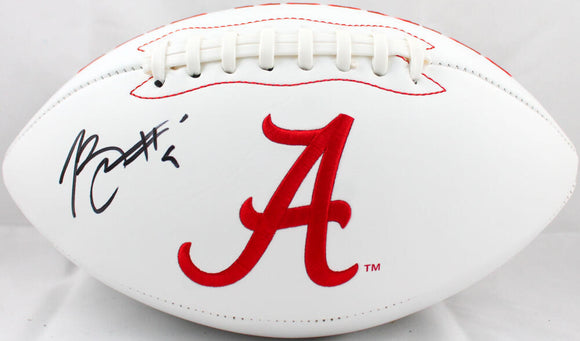 Bryce Young Autographed Alabama Crimson Tide Logo Football-Beckett W Hologram *Black Image 1