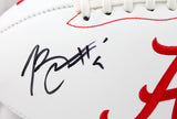 Bryce Young Autographed Alabama Crimson Tide Logo Football-Beckett W Hologram *Black Image 2
