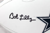 Bob Lilly Autographed Dallas Cowboys Logo Football W/HOF-Beckett W Hologram *Black Image 2