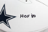Bob Lilly Autographed Dallas Cowboys Logo Football W/HOF-Beckett W Hologram *Black Image 3