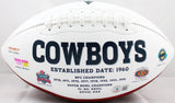 Bob Lilly Autographed Dallas Cowboys Logo Football W/HOF-Beckett W Hologram *Black Image 4