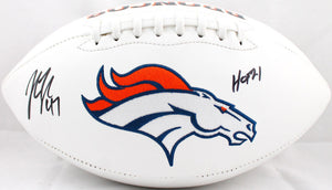 John Lynch Autographed Denver Broncos Logo Football w/HOF-Beckett W Hologram *Black Image 1