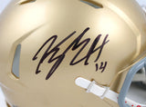 Kyle Hamilton Autographed Notre Dame Speed Mini Helmet-Beckett W Hologram *Black Image 2