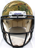 Justin Jefferson Autographed Minnesota Vikings Camo F/S Authentic Speed Helmet w/SKOL-Beckett W Hologram *White Image 3