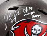 John Lynch Autographed Tampa Bay Buccaneers F/S 97-13 Speed Helmet W/ HOF SB Champs-Beckett W Hologram *White Image 2