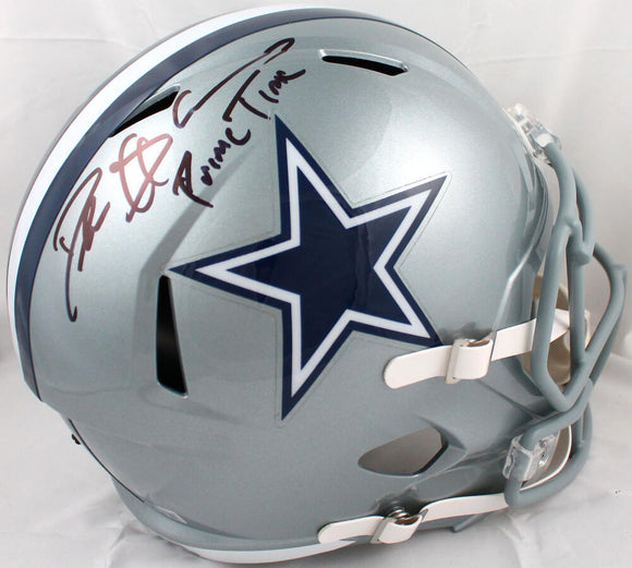 Deion Sanders Autographed Dallas Cowboys F/S Speed Helmet w/Prime Time-Beckett W Hologram *Black Image 1