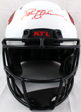 Deion Sanders Signed Atlanta Falcons F/S Lunar Speed Authentic Helmet- Beckett W Hologram *Red Image 1