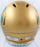 Kyle Hamilton Autographed Notre Dame F/S Shamrock Speed Helmet-Beckett W Hologram *Black Image 4