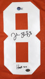 Jordan Shipley Autographed Orange College Style Jersey w/ Hook Em-Beckett Hologram *Black Image 2