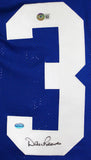 Dan Reeves Autographed Blue Pro Style Jersey- Beckett Hologram *Black Image 2