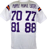 Purple People Eaters Autographed White Pro Style Jersey-Beckett W Hologram *Silver Image 1