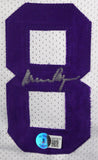 Purple People Eaters Autographed White Pro Style Jersey-Beckett W Hologram *Silver Image 5