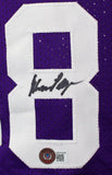 Purple People Eaters Autographed Purple Pro Style Jersey-Beckett W Hologram *Black Image 5