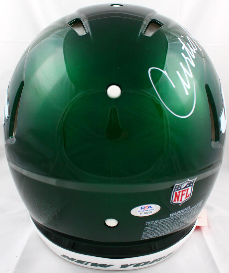 Curtis Martin Autographed New York Jets F/S Speed Authentic Helmet - P –  The Jersey Source