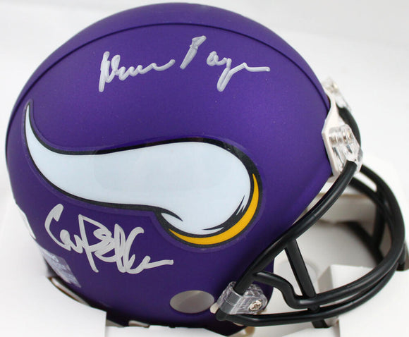 Purple People Eaters Autographed Minnesota Vikings Mini Helmet-Beckett W Hologram *Silver Image 1