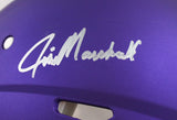 Purple People Eaters Signed Minnesota Vikings F/S Speed Authentic Helmet-Beckett W Hologram *Silver Image 2