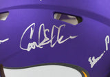 Purple People Eaters Signed Minnesota Vikings F/S Speed Authentic Helmet-Beckett W Hologram *Silver Image 3