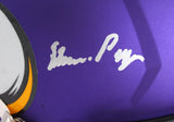Purple People Eaters Signed Minnesota Vikings F/S Speed Authentic Helmet-Beckett W Hologram *Silver Image 4