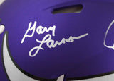 Purple People Eaters Signed Minnesota Vikings F/S Speed Authentic Helmet-Beckett W Hologram *Silver Image 5