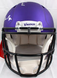Purple People Eaters Signed Minnesota Vikings F/S Speed Authentic Helmet-Beckett W Hologram *Silver Image 6